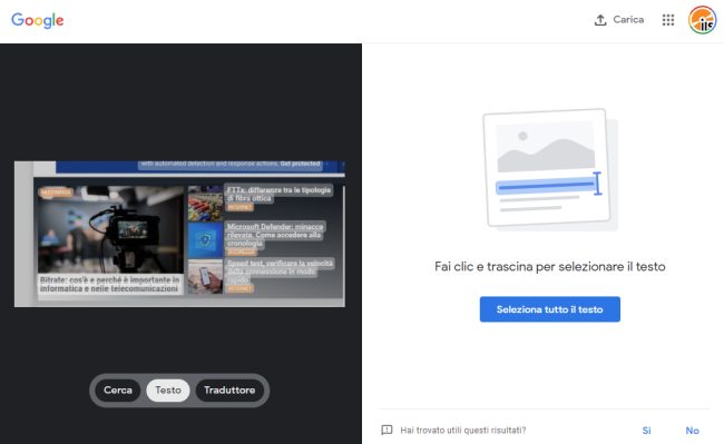 Google Lens permette la ricerca delle immagini su Chrome