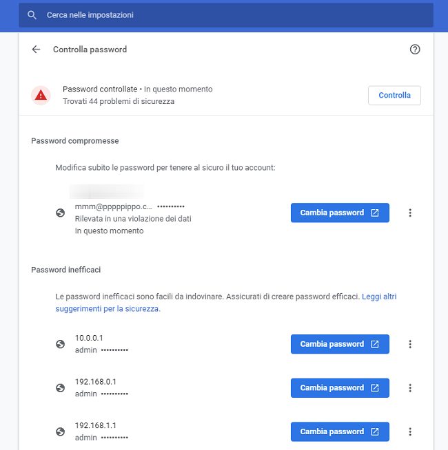 Google password: come controllare la sicurezza delle credenziali