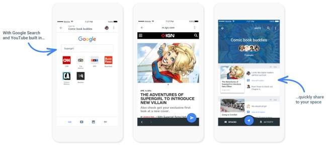 Condividere informazioni in piccoli gruppi con Spaces