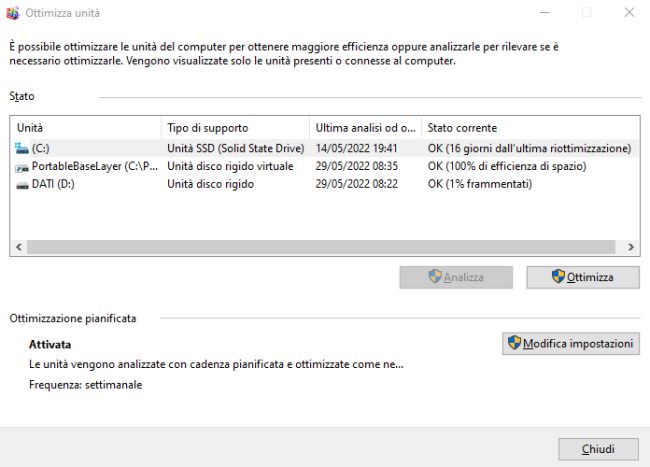 Hard disk, SSD SATA e NVMe: quali unità sono installate