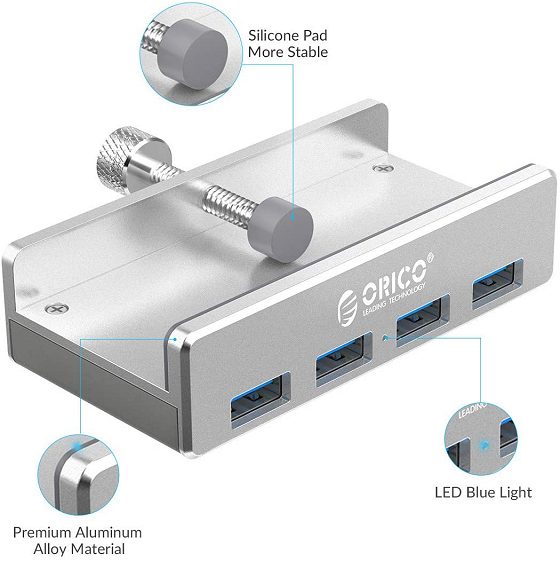 Adattatore per SSD e hard disk e hub USB 3.0 5 Gbps Orico in offerta su Amazon Italia