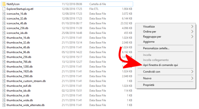 Icone danneggiate o errate in Windows 10