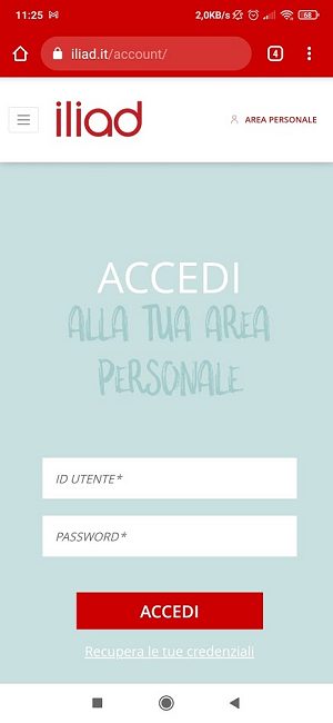 Iliad app, controllare i consumi con un tocco