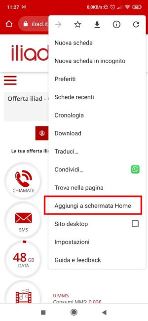 Iliad app, controllare i consumi con un tocco