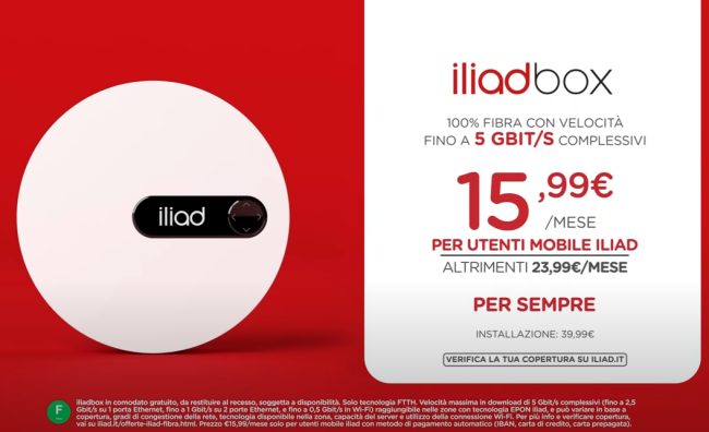Iliadbox: perché la pubblicità era ingannevole. Equivoco tra velocità e capacità