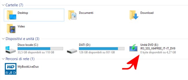 Creare immagine di backup di CD e DVD
