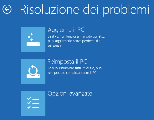 Creare immagine di sistema in Windows 8.1