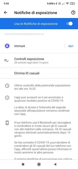 Se Immuni non funziona, quali sono le impostazioni da controllare su Android