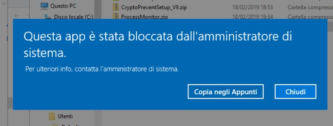 Come impedire l'esecuzione di programmi Windows