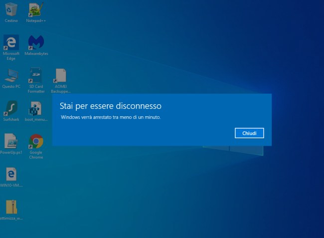 Windows 10: impostazioni di avvio richiamabili dal menu contestuale