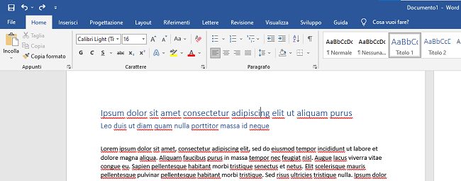 Come creare un sommario o indice Word