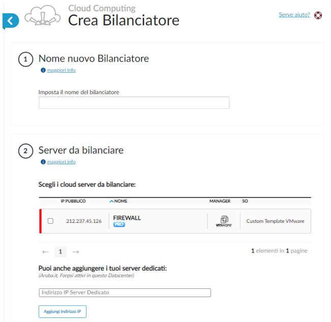 Allestire un'infrastruttura virtuale sul cloud: server virtuali, virtual switch, bilanciatori e unified storage