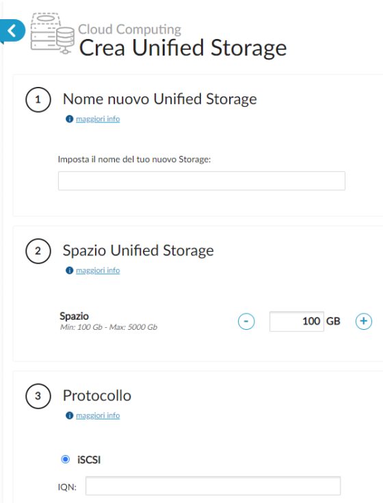 Allestire un'infrastruttura virtuale sul cloud: server virtuali, virtual switch, bilanciatori e unified storage