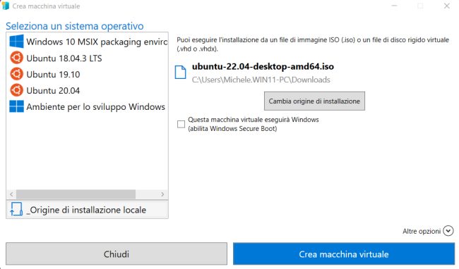 Come installare Ubuntu in Windows
