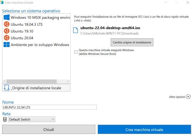 Come installare Ubuntu in Windows