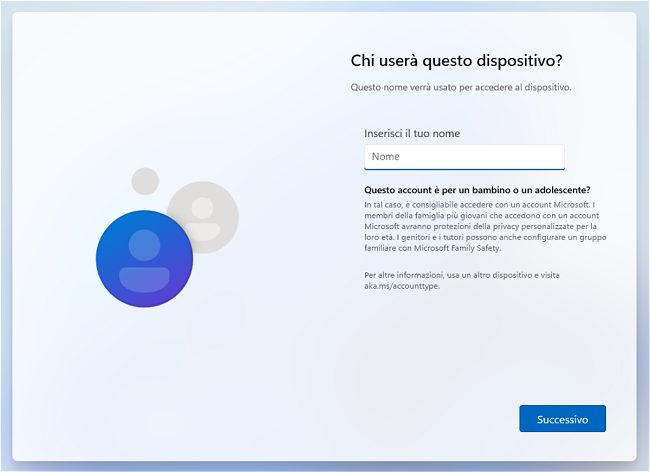 Installare Windows 11 senza connessione di rete