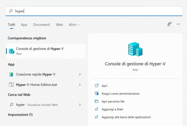 Come installare Hyper-V in Windows 10 e 11 Home