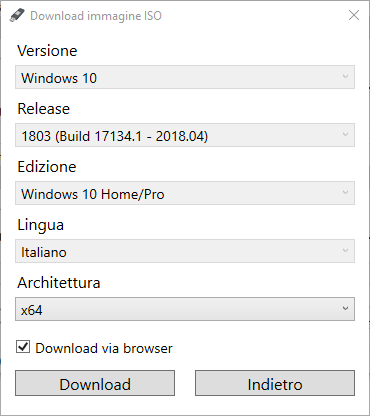 Come installare una precedente versione di Windows 10