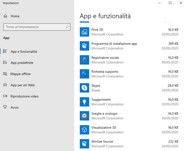 Installare programmi automaticamente in Windows 10