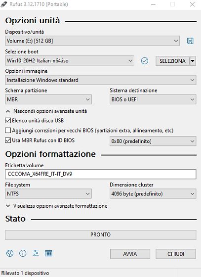 Installare Windows 10 da USB, tutti i modi per procedere
