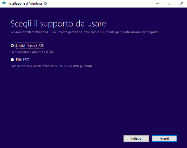 Installare Windows 10 da USB, tutti i modi per procedere