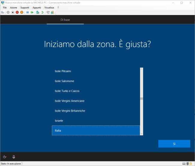 Installare Windows 10 a partire da un supporto personalizzato