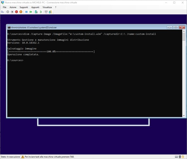 Installare Windows 10 a partire da un supporto personalizzato