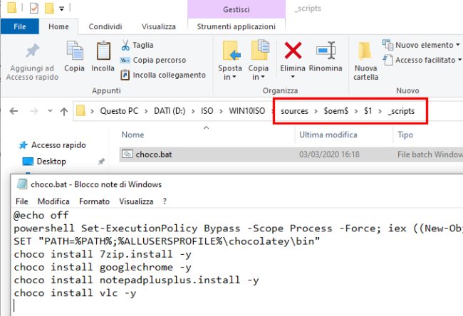 Installare Windows 10 con tutti i programmi che servono