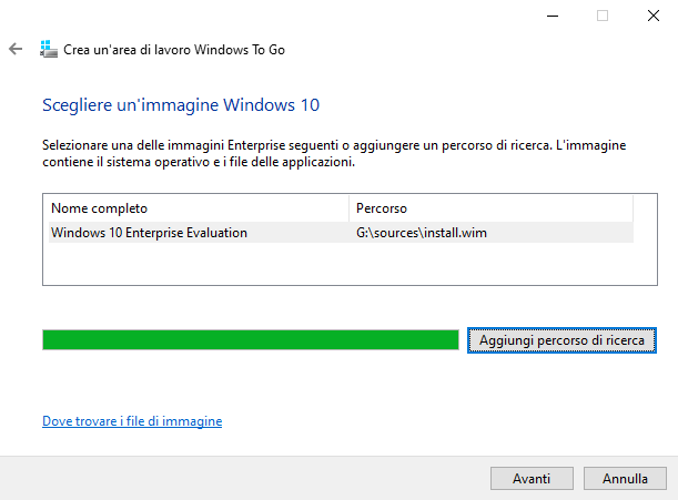 Installare Windows in una chiavetta USB o in un'unità esterna