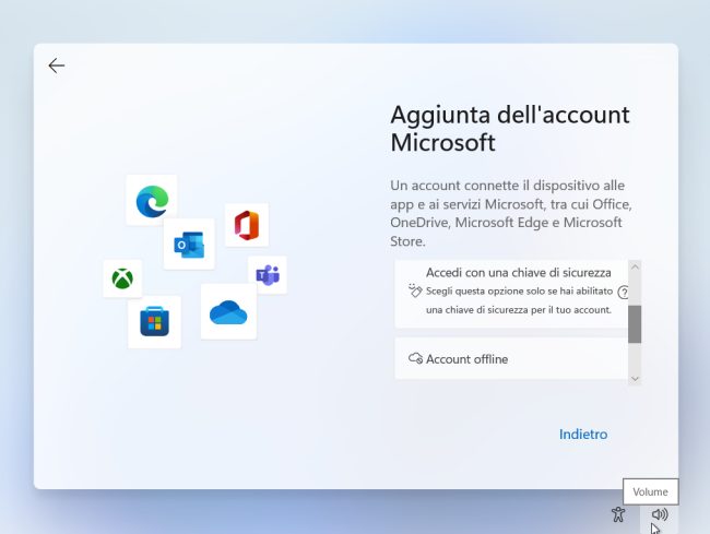 Installare Windows 11 con un account locale