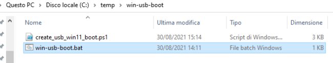 Creare unità USB avviabile con Windows 11 a partire dal file ISO ufficiale