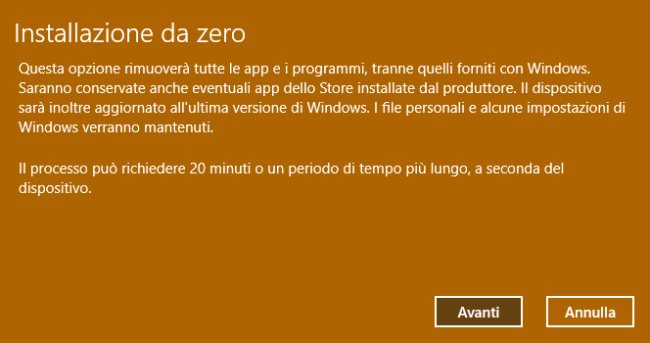 Installazione pulita Windows 10: ecco come procedere