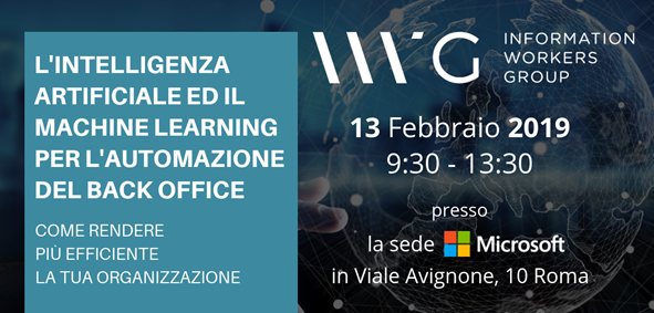 Machine learning e intelligenza artificiale al servizio delle imprese: un evento presso la sede Microsoft di Roma