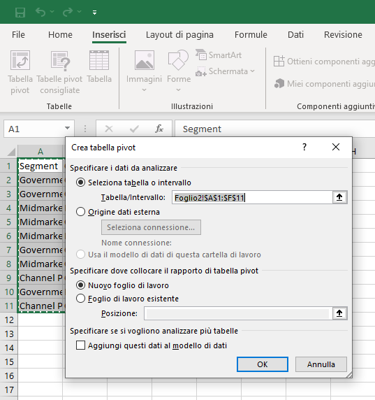 Come invertire righe e colonne in Excel