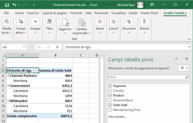 Come invertire righe e colonne in Excel