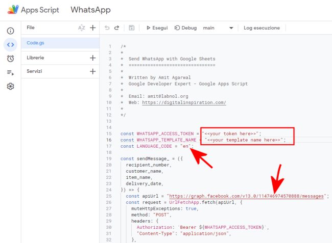 Inviare messaggi WhatsApp in automatico con le Cloud API