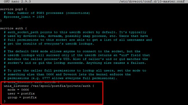 Inviare posta elettronica creando un server SMTP sicuro con Postfix e Dovecot