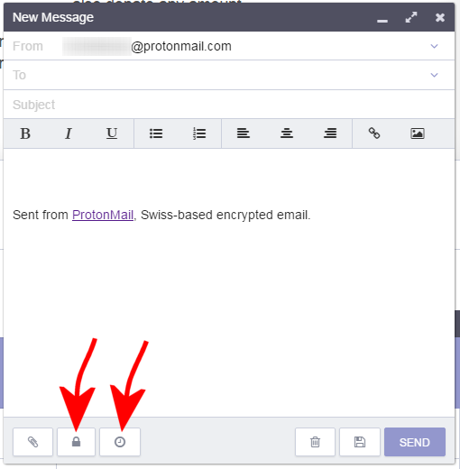 Inviare messaggi che si autodistruggono e email cifrate con Protonmail