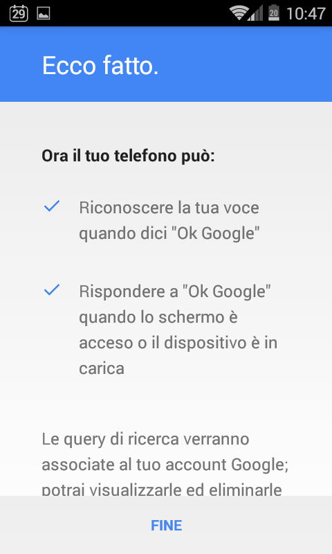 Inviare messaggi con la voce su Android