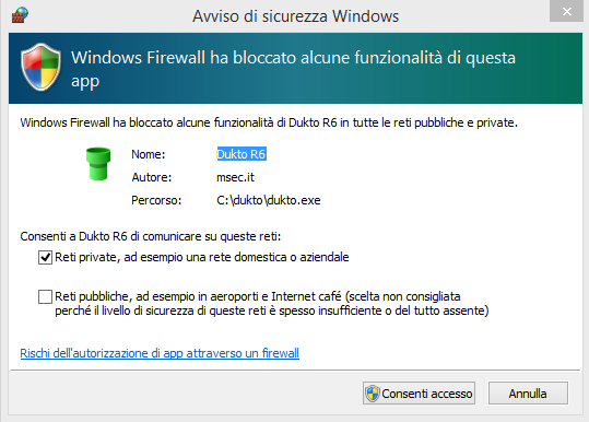 Messaggi istantanei in LAN e trasferimento file su rete locale