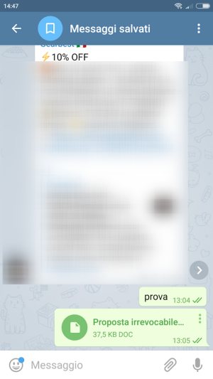 Inviare un messaggio a sé stessi su WhatsApp e Telegram