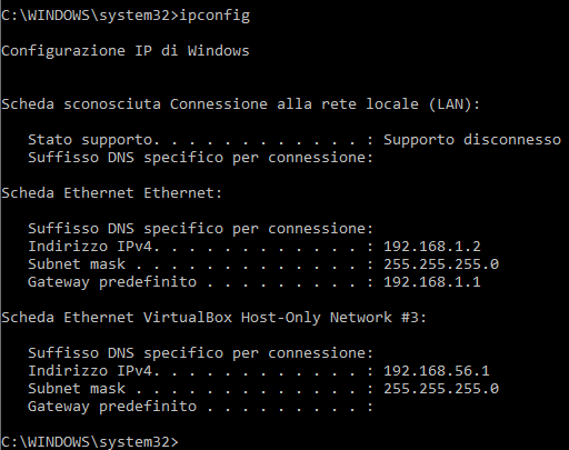 IPCONFIG, cos'è e come funziona