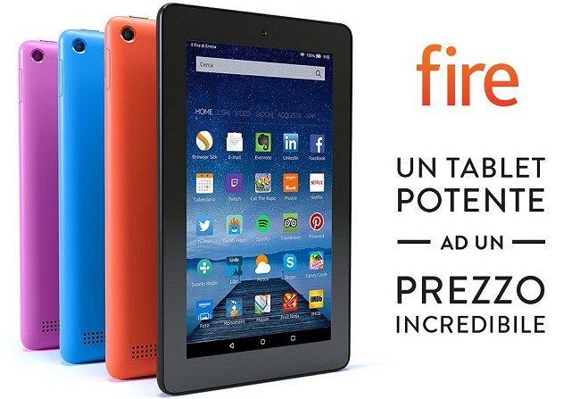 Amazon Kindle Fire 7 pollici in promozione a 1 euro
