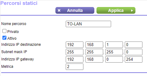 Come collegare due router in cascata