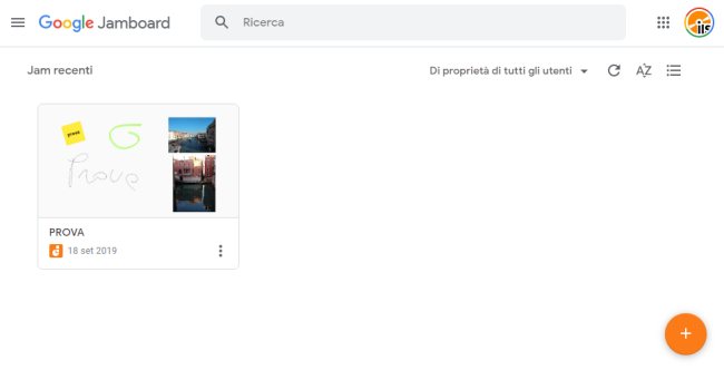 Lavagna interattiva Google per confrontarsi su progetti e obiettivi