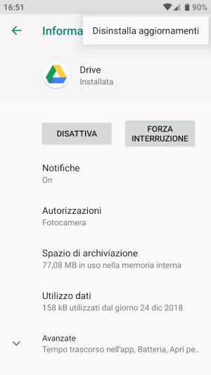 Le mie app da aggiornare su Android