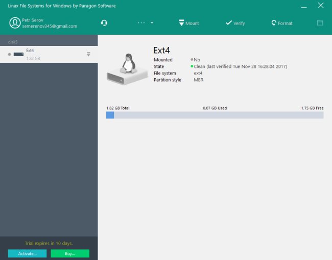 Come leggere unità Linux EXT da Windows