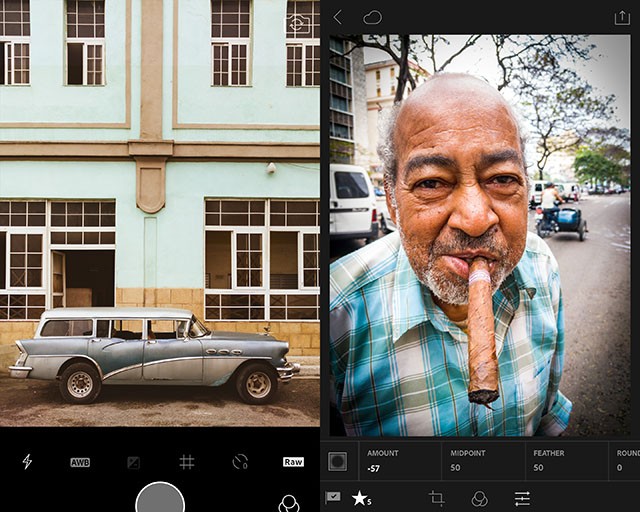 Lightroom per Android supporta il formato RAW e propone nuovi filtri