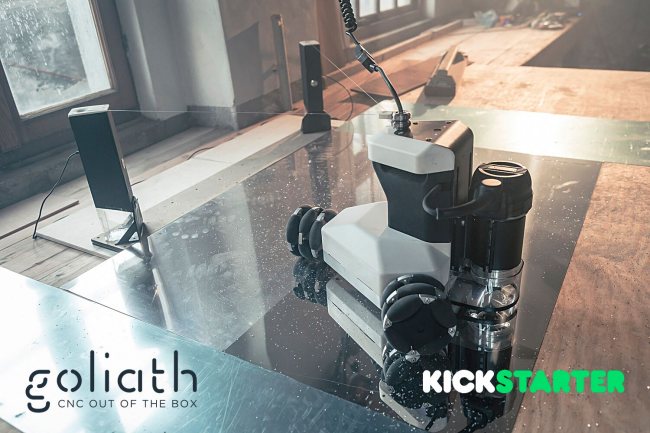 Goliath CNC, una startup italiana presenta la prima macchina utensile mobile per taglio e incisione senza limiti