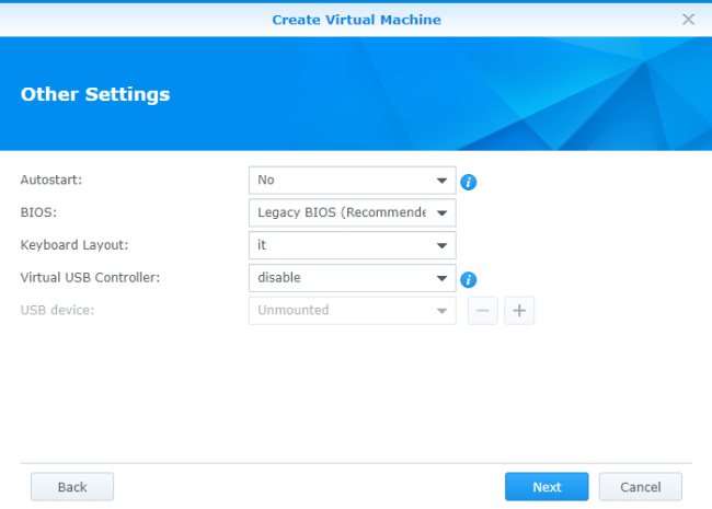 Macchine virtuali su un NAS con Synology VMM